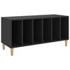 vidaXL Mobile Porta Dischi Nero 100x38x48 cm in Legno Multistrato