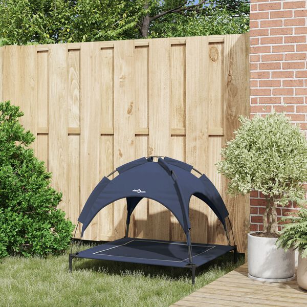 vidaXL Letto per Cani Blu navy 90 x 81 x 80,5 cm Acciaio