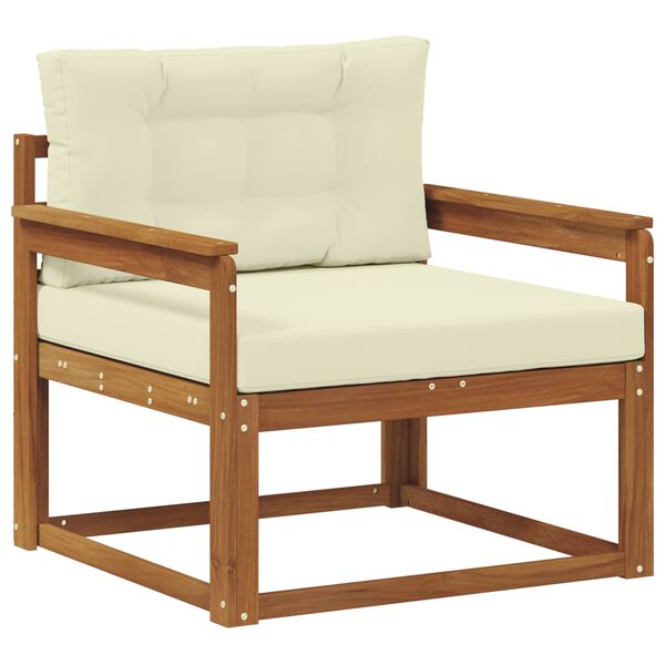 vidaXL Divano centrale per esterno Legno di Acacia Massello Naturale