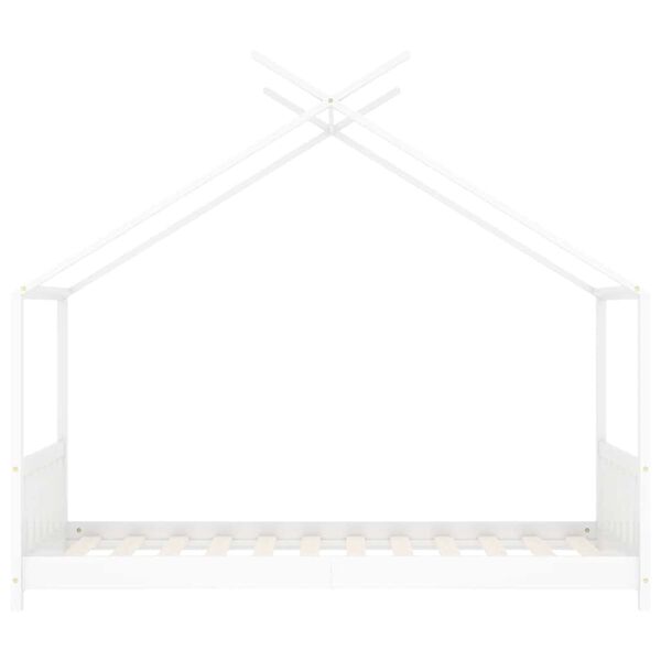 vidaXL Giroletto per Bambini Bianco in Massello di Pino 80x160 cm