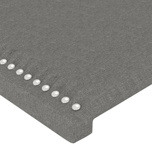 vidaXL Testiere 2 pz Grigio Scuro 100x5x78/88 cm in Tessuto