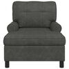 vidaXL Chaise Lounge con cuscino Nero 91 x 157 x 91 cm Pelle Sintetica