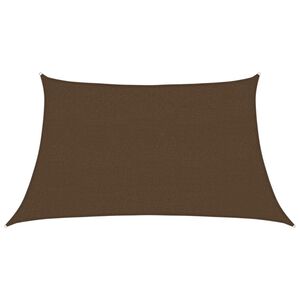 vidaXL Vela Parasole 160 g/m&sup2; Marrone 3/4x2 m in HDPE