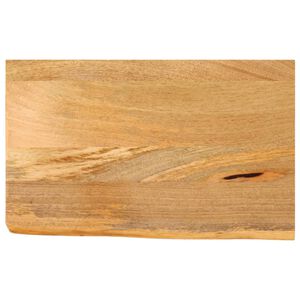 vidaXL Piano Tavolo Bordi Vivi 40x20x2,5 cm in Legno Massello di Mango