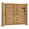 vidaXL Cancello da giardino 100x100 cm in acciaio Corten design quadrato