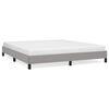 vidaXL Giroletto senza Materasso Grigio Chiaro 180x200 cm Tessuto