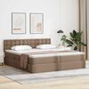 vidaXL Letto con Contenitore Cappuccino 180 x 200 cm Pelle Sintetica