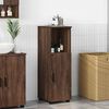 vidaXL Mobile da Bagno con porta Rovere Marrone 30 x 35 x 95 cm