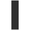 vidaXL Armadio Nero 30x50x200 cm in Legno Multistrato