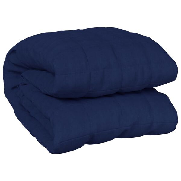 vidaXL Coperta Ponderata Blu 135x200 cm 10 kg Tessuto