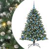 vidaXL Albero di Natale artificiale con 150 LED Verde 150 cm