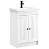vidaXL Set di mobili per il bagno Bianco 78,5 x 37,5 x 81 cm