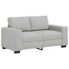 vidaXL Divano a 2 Posti Grigio Nuvola 160x77x82 cm in Tessuto