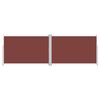 vidaXL Tenda da Sole Laterale Retrattile Marrone 220x600 cm