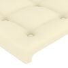 vidaXL Testiera ad Orecchio Crema 103x23x78/88 cm in Similpelle
