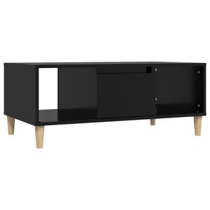 vidaXL Tavolino da Salotto Nero 90x50x36,5 cm in Legno Multistrato