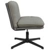 vidaXL Sedia da Ufficio Girevole Grigio Chiaro in Tessuto