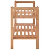 vidaXL Scarpiera 69x27x41 cm in Legno Massello di Noce