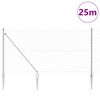 vidaXL Palo della recinzione Argento 25 x 1,2 m (maglie 60 x 60 mm)