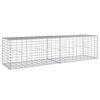 vidaXL Cesto Gabbione con Copertura 200x50x50 cm Ferro Zincato