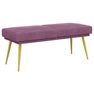 vidaXL Panchina a doppio strato Viola 120 x 45 x 46 cm Velluto