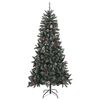 vidaXL Albero di Natale Artificiale con Base Verde 240 cm PVC