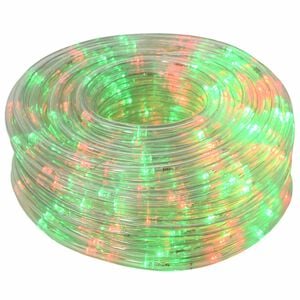 vidaXL Tubo luminoso LED di Natale 480 LED Rosso e Verde 20 m