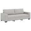 vidaXL Divano a 3 Posti Grigio Nuvola 220x77x82 cm in Tessuto
