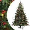 vidaXL Albero di Natale artificiale con 300 LED Verde 240 cm