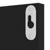 vidaXL Mensole a Muro 4pz Nero Lucido 60x11,5x18cm Legno Multistrato