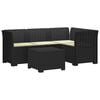 vidaXL Divano da giardino 4 posti con cuscini aspetto rattan PP