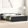 vidaXL Giroletto con Testiera e Pediera Nero 120x190 cm