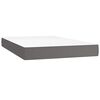 vidaXL Materasso a Molle Insacchettate Rigidit&agrave; Media Grigio 120x200x20 cm in Similpelle
