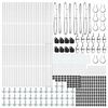 vidaXL Palo della recinzione 52 pcs Grigio 3,2 x 3,2 x 160 cm