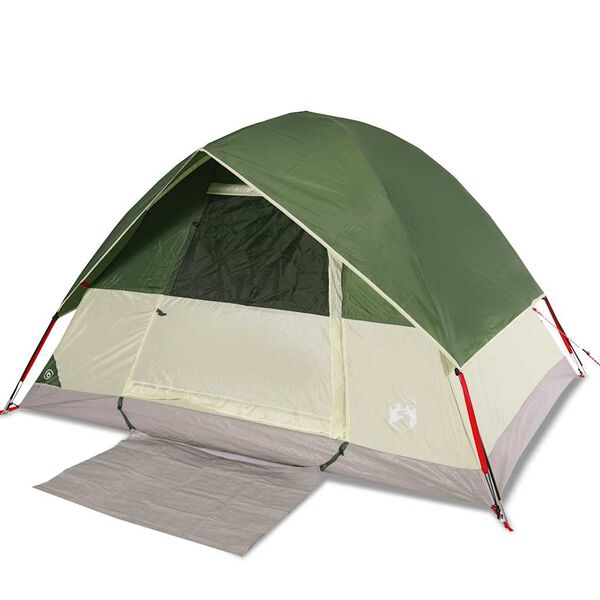 vidaXL Tenda da Campeggio a Cupola per 2 Persone Verde Impermeabile