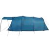 vidaXL Tenda a tunnel con tetto Blu e Grigio 740 x 370 x 220 cm