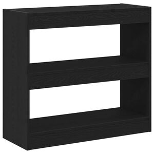 vidaXL Armadio per Libri 2 pcs Rovere Nero 80 x 30 x 72 cm