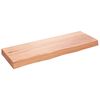 vidaXL Ripiano Muro Marrone 80x30x(2-6) cm Massello Rovere Trattato