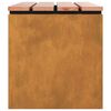 vidaXL Panchina da giardino Ruggine 80 x 40 x 43 cm acciaio corten