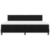 vidaXL Letto a molle con materasso con led Nero 200 x 200 cm Tessuto