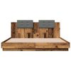 vidaXL Struttura letto con testata Legno vecchio 180 x 200 cm