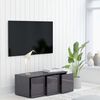vidaXL Mobile Porta TV Grigio Lucido 80x34x30 cm in Legno Multistrato