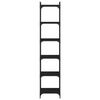 vidaXL Libreria a 6 Ripiani Nera 40x30x188 cm in Legno Multistrato