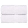 vidaXL Asciugamani per ospiti FROGN 2 pz Bianco 30x50 cm 360 g/m&sup2;