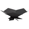 vidaXL Focolare Nero 53 x 53 x 18,5 cm Acciaio