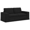 vidaXL Divano 2 pcs Nero 182 x 80 x 82 cm Tessuto