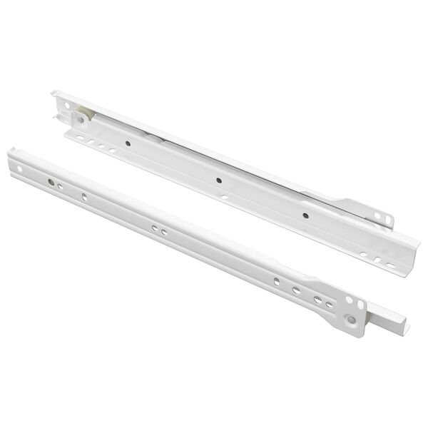vidaXL Scorrevole per cassetti 2 pcs Bianco 300 mm Acciaio