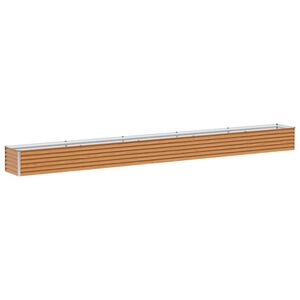 vidaXL Letto rialzato da giardino 485 x 50 x 36 cm Acciaio zincato