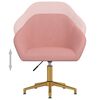 vidaXL Sedie da Pranzo Girevoli 2 pz Rosa in Velluto