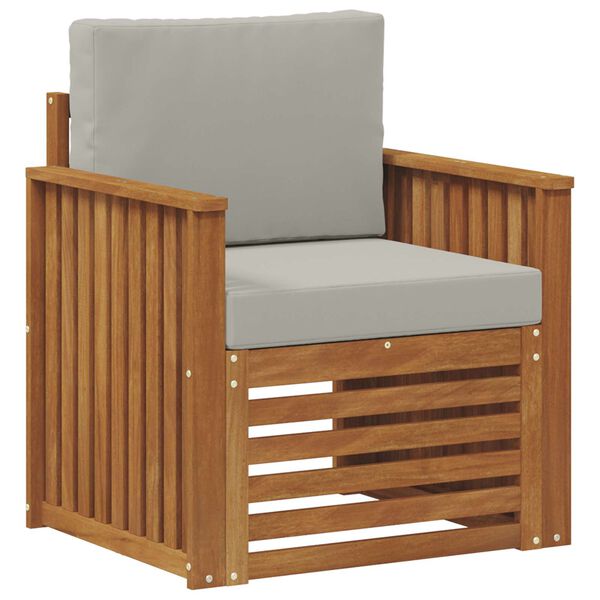 vidaXL Set di divani da esterno Legno di Acacia Massello e Poliestere